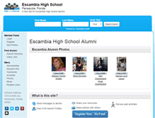 Tablet Screenshot of escambiahighschool.org